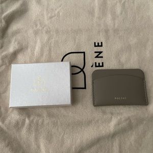 Polene - Smooth leather - Card Holder - Taupe